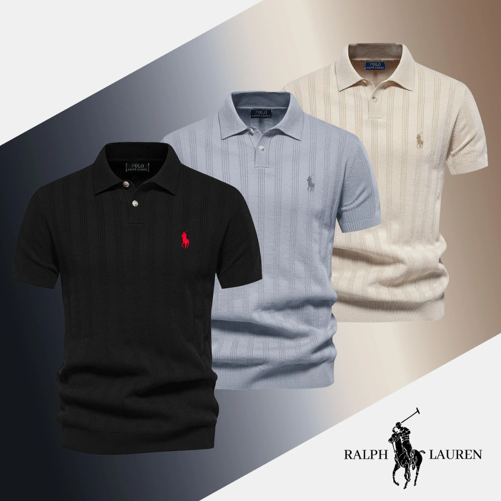 RL Textured Polo Shirt for Men - Limited Stock