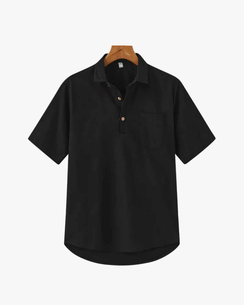 Casablanca – Leinen-Poloshirt