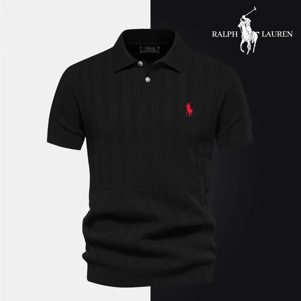 RL Textured Polo Shirt for Men - Limited Stock