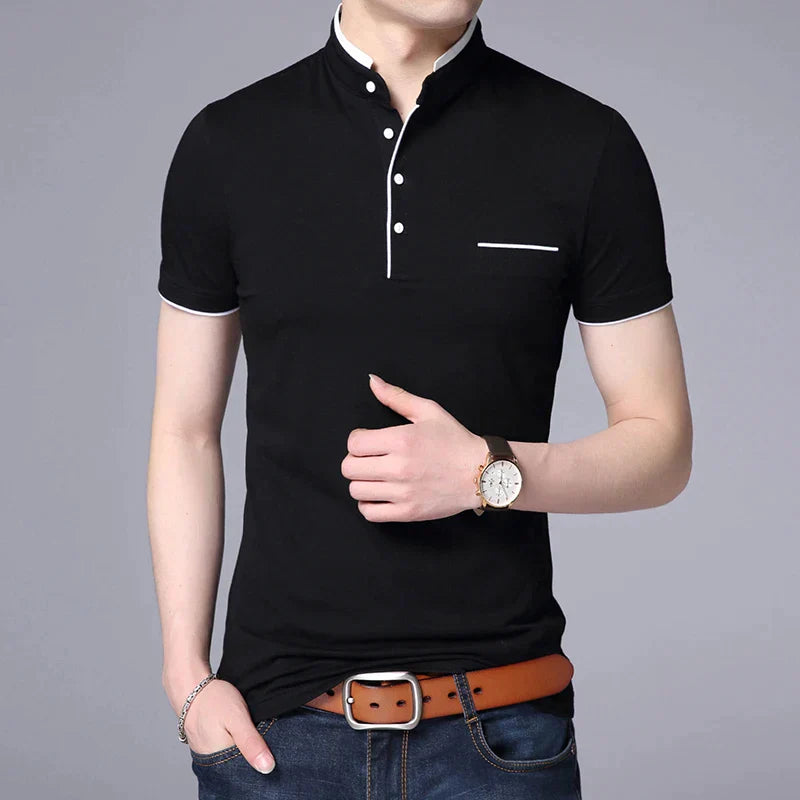 Modern Men's Fixed Collar Shirt